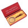 10X 75mm Handheld Magnifier Wooden Handle Vintage Magnifying Glass Portable Retro Eye Loupe with Gift Box view 2