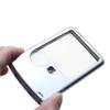 Portable 20mm/45mm Lens Diameter Thin 3X 6X LED Square Credit Card Pocket Magnifier Loupe for Collectors view 1