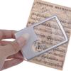 Portable 20mm/45mm Lens Diameter Thin 3X 6X LED Square Credit Card Pocket Magnifier Loupe for Collectors view 4