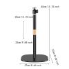 CasaNexa Universal Floor Standing Stand with 1/4" Screw 360 Rotatable Mount for Action Cameras Home Stage Commercial Use- Adjust 25cm to 40cm view 4