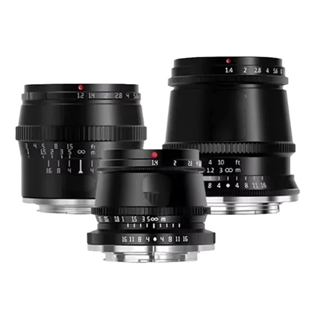 Compatible for Sony E-Mount 17mm 35mm 50mm F1.4 APS-C Manual Focus Lens Set(17mm F1.4,L-Mount)