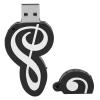 POCREATION Musical Note USB Flash Drive, Portable Data Storage Stick, Black Novelty and Cute Music Note Shape Design (64GB) view 3