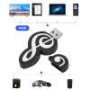 POCREATION Musical Note USB Flash Drive, Portable Data Storage Stick, Black Novelty and Cute Music Note Shape Design (64GB) view 4