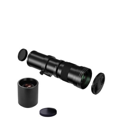 Compatible for Canon EF Mount 420-800mm F8.3 Manual Telephoto Zoom Lens with 2X Converter(Black,EF-M)