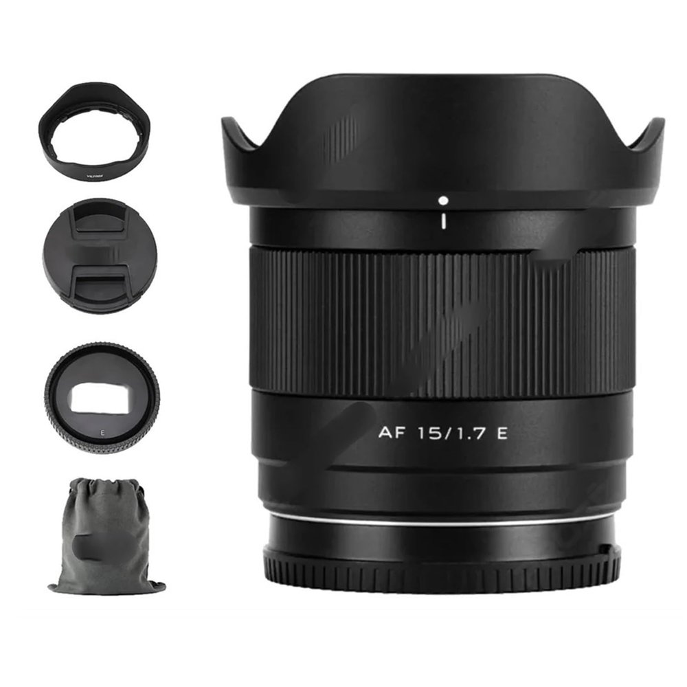 Compatible for Fujifilm X-Mount 15mm 25mm 35mm 56mm F1.7 APS-C Auto Focus Lens Set(AF 15mm F1.7 Air,XF)