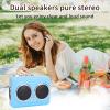 Bewinner Portable Cassette Tape Player, Cassette to MP3 Digital Converter with Built in Speaker & 3.5mm Headphone Jack, Retro Audio Tape Player with Headphone, Gift for Music Lovers (Blue) view 2