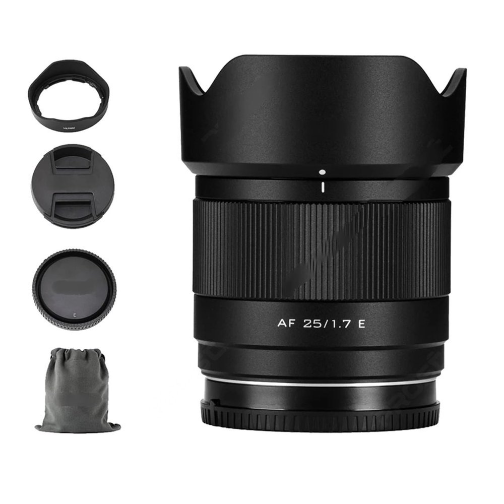 Compatible for Fujifilm X-Mount 15mm 25mm 35mm 56mm F1.7 APS-C Auto Focus Lens Set(AF 25mm F1.7 Air,E-Mount(APS-C))