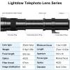 Compatible for Canon T-Mount 420-800mm F8.3 Manual Zoom Telephoto Lens for Full Frame(Black,for A) view 3