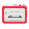 Bewinner Portable Cassette Tape Player, Cassette to MP3 Digital Converter with Built in Speaker & 3.5mm Headphone Jack, Retro Audio Tape Player with Headphone, Gift for Music Lovers (Red) view 1