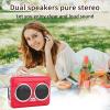 Bewinner Portable Cassette Tape Player, Cassette to MP3 Digital Converter with Built in Speaker & 3.5mm Headphone Jack, Retro Audio Tape Player with Headphone, Gift for Music Lovers (Red) view 2
