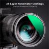 Compatible for 5-in-1 Magnetic GND8, ND8, ND64, ND1000 Filter Kit with Adapter Ring for 49mm-82mm Lenses(77mm) view 3