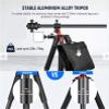 Compatible for DSLR Cameras, N284L+G0 Aluminum Tripod and Monopod 2 in 1 with Ball Head(72 Inch) view 3