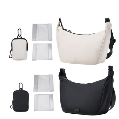 Compatible for Camera Sling Bag, Compact SLR Storage Shoulder Bag for Travel and Daily Use(HMN1 Off White)