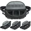 Compatible for Canon Compatible for Fujifilm DSLR Camera Bag, Water-Resistant Oxford Protective Case with Strap(XK0039-Gray) view 2
