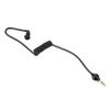 Drfeify Earphone Black Monaural Wired Stereo Earpiece for Clamp/Holder MP3 Phone Receiver with Earplugs view 3