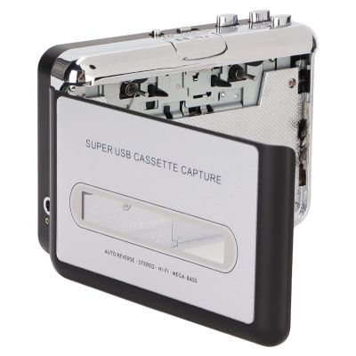 Drfeify Portable Cassette Player Stereo 3.5mm Tape to MP3 Converter with Earphone, Crystal Clear Sound Quality, for Standard Use