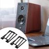 2X Desktop Speaker Stand Base Small Speaker Rack Freestanding Utility Mount Holder for Room Indoor 15 Tilt Metal Base 6.22x4.33inch view 4