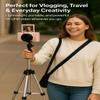 4K/5K Digital Camera  75MP Vlogging Camera for YouTube, 180 Flip Screen, 18X Zoom, WiFi  Black Ultimate Kit with 64GB Card, 50" Tripod, Carrying Case, Macro/Wide Lens, Flash & Filters  Acuvar view 4