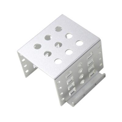 2.5 Inch HDD Mounting Rack Aluminum Hard Drive Holder Extension Bracket for Desktop Laptop SSD Installation- Silver