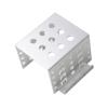 2.5 Inch HDD Mounting Rack Aluminum Hard Drive Holder Extension Bracket for Desktop Laptop SSD Installation- Silver view 1