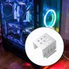 2.5 Inch HDD Mounting Rack Aluminum Hard Drive Holder Extension Bracket for Desktop Laptop SSD Installation- Silver view 2