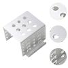 2.5 Inch HDD Mounting Rack Aluminum Hard Drive Holder Extension Bracket for Desktop Laptop SSD Installation- Silver view 3