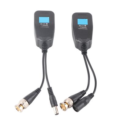 LiebeWH CCTV Passive Video Balun Transceiver Converts BNC to RJ45 for HD Security Cameras with Power Over UTP Up to 450m Long Distance Transmission