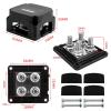 CasaNexa Bus Bar Power Distribution Terminal Block 48V 400A with 8 M10 Studs for RV Solar Trailer Automotive Marine Wiring- Black view 2