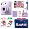 Fujifilm Instax Mini 12 Instant Film Camera All Included Holiday Bundle 2025 + Pink Lemonade Instant Film 10 Exposures (Lilac Purple) view 1
