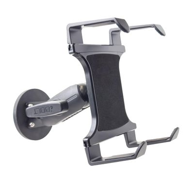 iBOLT Tab-Vise Dual Ball Magnetic Tablet Mount Heavy-Duty 38mm (1.5-inch) Ball Arm with AMPS Pattern Fits 7-18.4 Tablets and Wide Devices Strong Magnetic Base for Warehouse & Material Handling