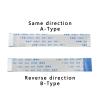 BHUPWZE 2PCS FPC FFC Ribbon Flexible Flat Cable 4/5/6/8/10/12/14/16/18/20/30/40Pin Pitch 0.5MM 1.0MM A-Type Wire Length 500MM/600MM(Wire Length 500MM,A_0.5MM_34P) view 2