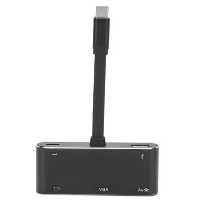 Aurovibe 5 in 1 Expand A, USB to A, Type C to Hub with 4K, o Output, USB 3.0 and PD Charging Port, Compact for Laptop, Phone, HDTV, or