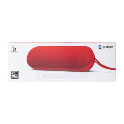 Capsule Wireless Speaker Portable Bluetooth, 5W Loud Stereo Sound with Big Audio and Punchy Bass, Outdoor Bluetooth for Party, Beach, Travel, Girls Gifts - Red