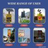 20''X27''/24"X35" Radar Speed Signs, Solar Powered Radar Speed Limit Sign - LED Speed Limit Radar Detective Display, With Mounting Kit And Remote Control, Lane Coverage 1-3(Yellow,50*70cm/20*27in) view 3