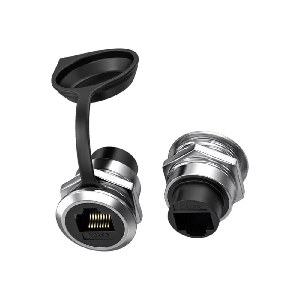 JINPIAOPIAO Pack of 2 USB3.0 Female to Female Panel Mount Adapters Zincs Alloy Gold Plateds Connectors for Secure Installation