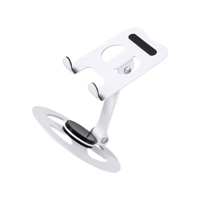 JINPIAOPIAO Adjustable 360 Degree Rotating Metal Tablets Stand for Phone Tablets Devices with Slip Proof Base Holder