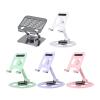 JINPIAOPIAO Adjustable 360 Degree Rotating Metal Tablets Stand for Phone Tablets Devices with Slip Proof Base Holder view 4
