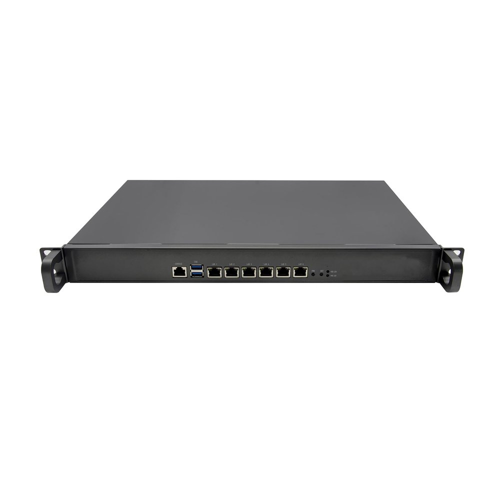 1U Firewall Appliance OPNsense, Sophos, Kerio, VPN, Celeron 5205U, RZ02, 6 x Intel I210 I211 Gigabit LAN, Console, with SIM Slot, 16G RAM, 512G SSD