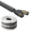 1000cm Cable Protector Cord Cover Floor Flame Retardant Wire Hider with Self Adhesive Backing, Hide Unsightly Cords on Floors,Protects Cables from Pets Chewing(Gray) view 1