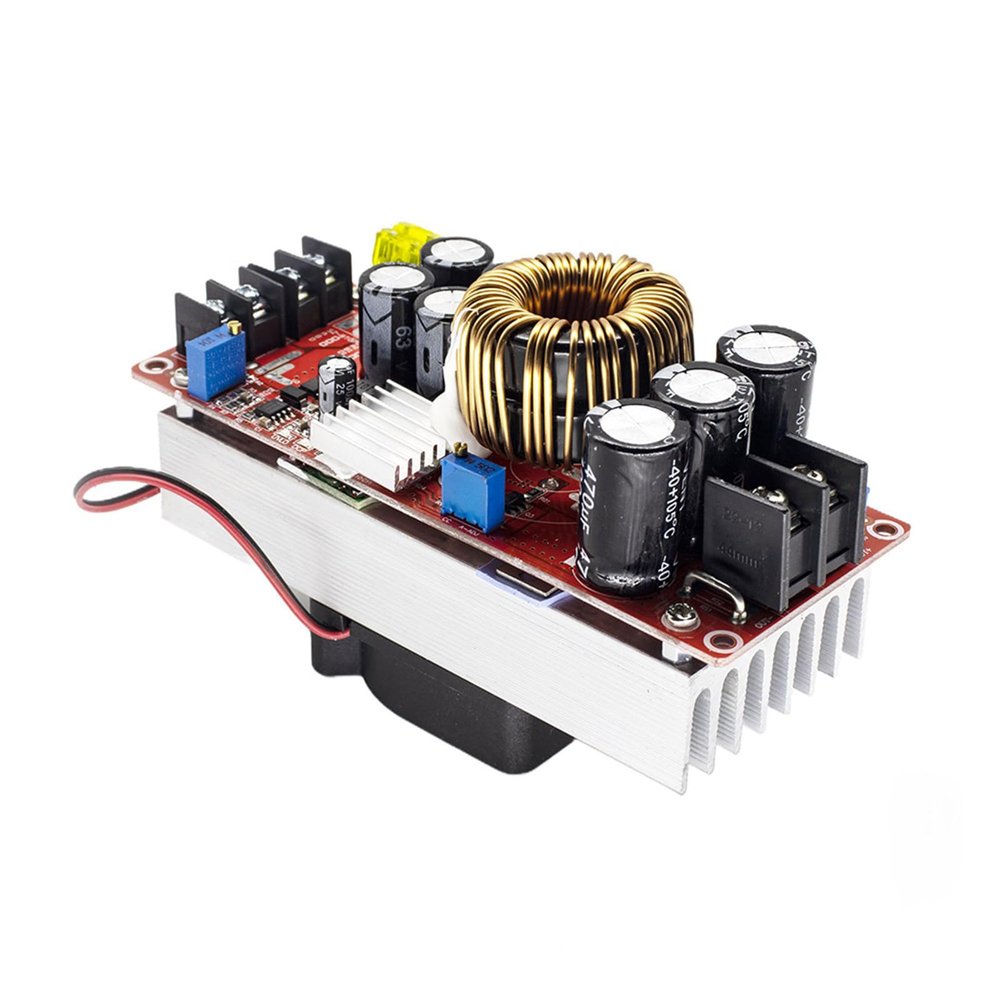 1800W 20A Converters Stepping Up Power Supply Module 10-60V to 12-90V Adjustable Charging Board for Bearing Fan Potentiometer Regulator