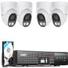 LongPlus Smart 4K 8CH Home Security Camera System, 4Pcs Wired PoE IP Cameras System Outdoor with Person/Vehicle Detection, 12MP 8CH NVR with 2TB HDD for 24-7 Recording, LP8ME84D1 view 1