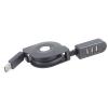 JINPIAOPIAO Retractable USB2.0 Splitter Cable 3 Port Charging Hubs with 1.1M Cord for Computer Accessories and PowerBanks view 1