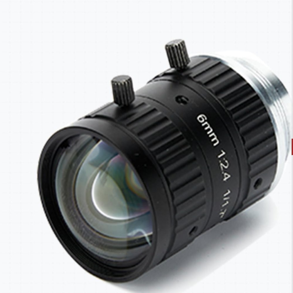 12MP Industrial Lens C Mount 6mm Fixed Focus 1/1.7'' for Factory Automation