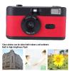 XUMIUZIY 35MM Film Camera, Reusable Lightweight Retro Camera with Built in Flash and Manual Focus, for Photography and Storytelling (Black Green) view 2