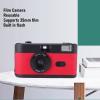 XUMIUZIY 35MM Film Camera, Reusable Lightweight Retro Camera with Built in Flash and Manual Focus, for Photography and Storytelling (Black Green) view 3
