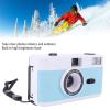 XUMIUZIY 35mm Film Camera, Reusable Retro Film Camera with Built in 27 Color Films and Flash, 28mm F8 Lens, Manual Focus, for Students Adults Birthday Gifts (White Blue) view 2
