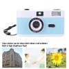 XUMIUZIY 35mm Film Camera, Reusable Retro Film Camera with Built in 27 Color Films and Flash, 28mm F8 Lens, Manual Focus, for Students Adults Birthday Gifts (White Blue) view 4