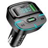 Bluetooth Car Adapter, Wireless Radio Adapter USB C Car Charger MP3 FM Transmitter, Support U Disk/Hands Free Calling view 1