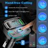 Bluetooth Car Adapter, Wireless Radio Adapter USB C Car Charger MP3 FM Transmitter, Support U Disk/Hands Free Calling view 3
