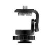 Mini Camera Monitor Mount with Cold Shoe, Aluminum Field Monitor Mount with 1/4 Screw for LED Light Mic Cage, Cold Shoe Adapter 360 Swivel & 180 Tilt Damping view 1